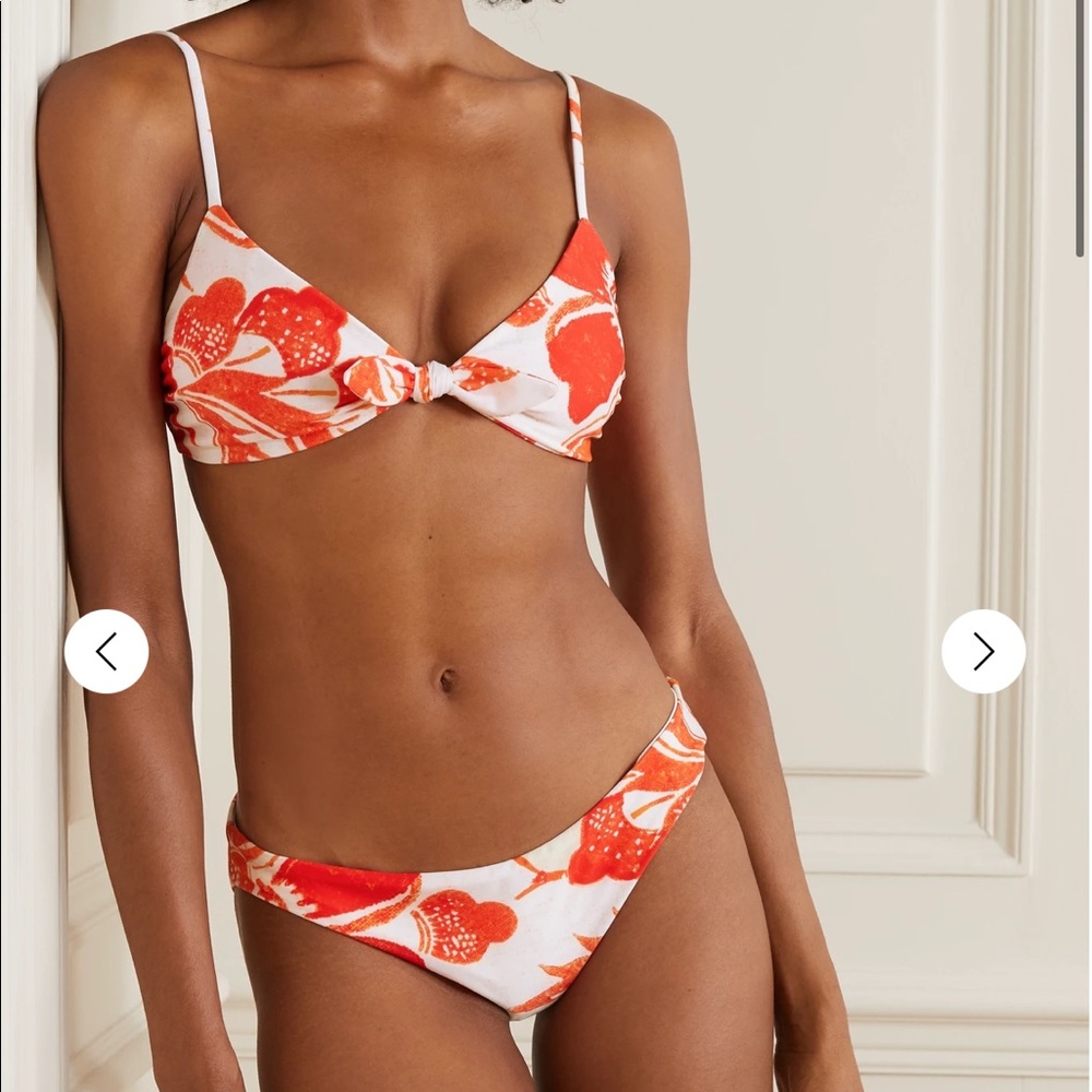 NWT Mara Hoffman Red and White Bikini